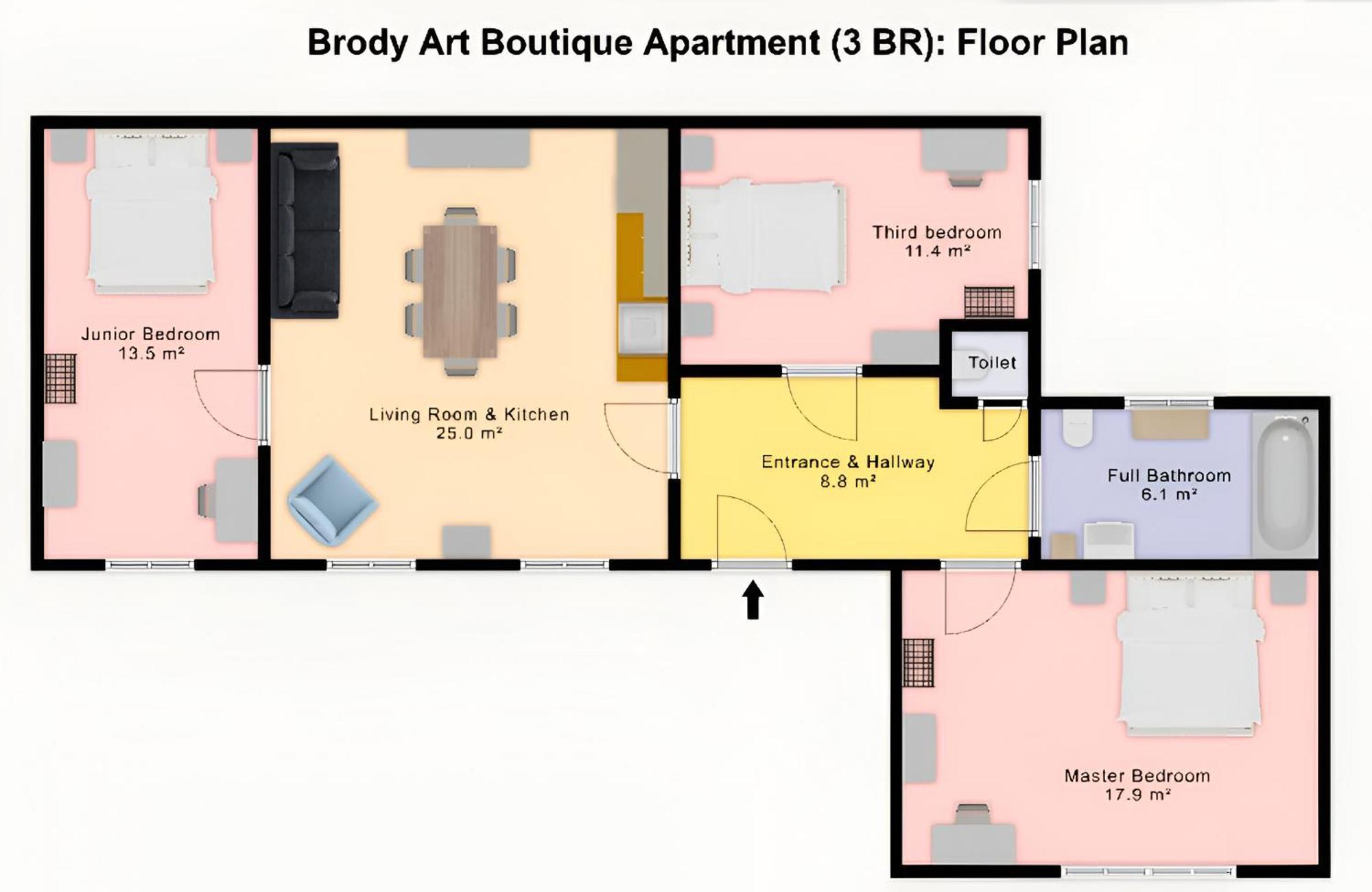 Brody Art Boutique Apartments ブダペスト 部屋 写真